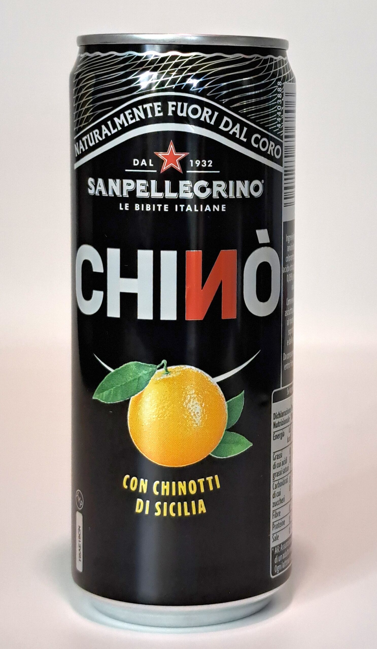 Chinò Sanpellegrino 330 ml – puszka, front