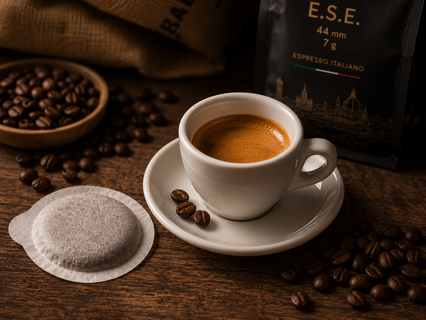 Kawa E.S.E. do klasycznego espresso
