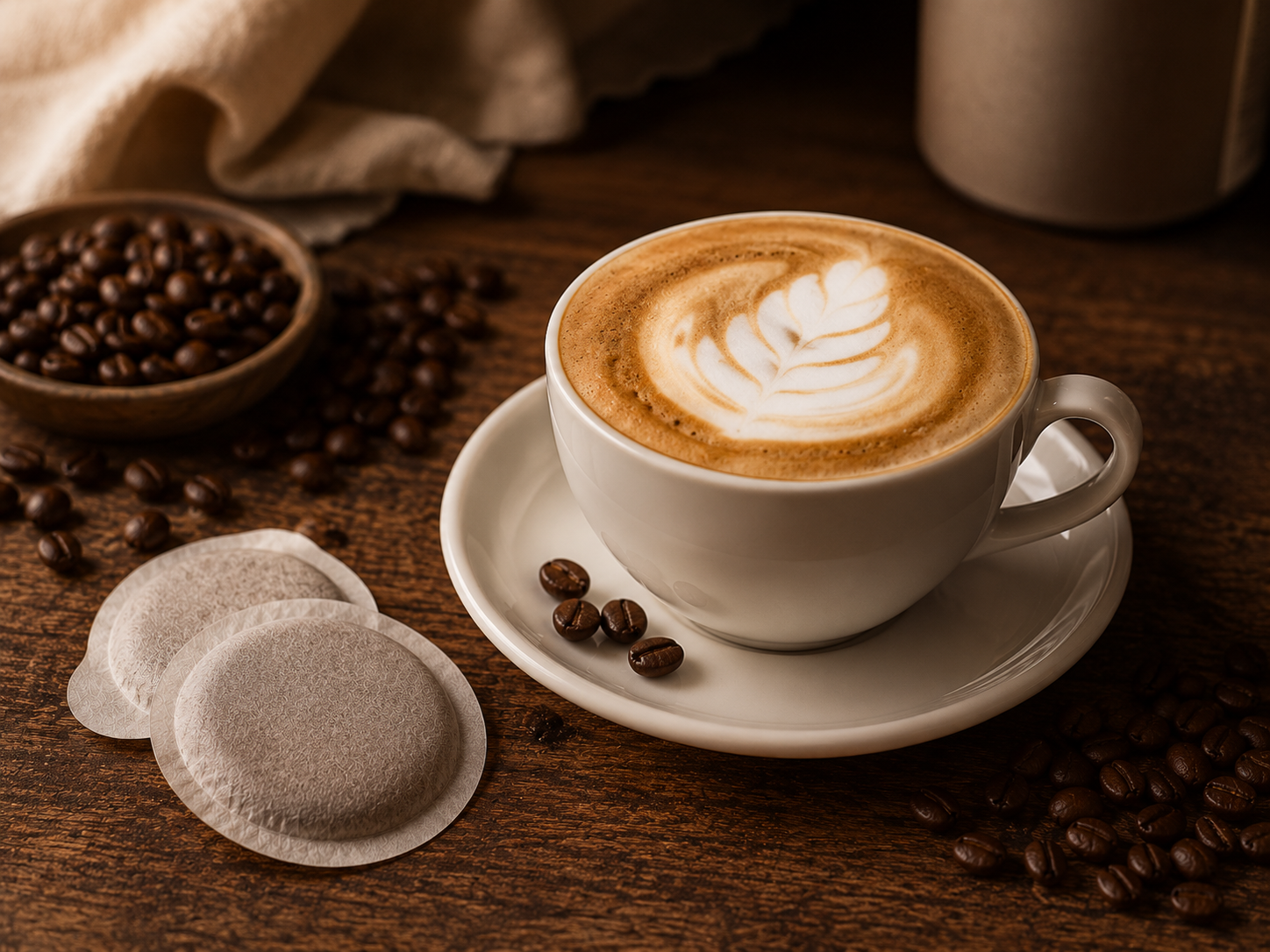 Kawa E.S.E. do cappuccino i napojów mlecznych