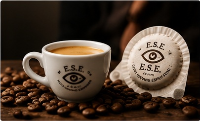 Kawa, espresso i saszetka E.S.E. 44 mm