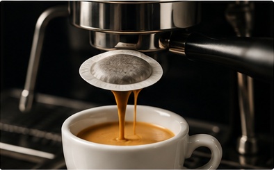 Ekstrakcja espresso z saszetki E.S.E.