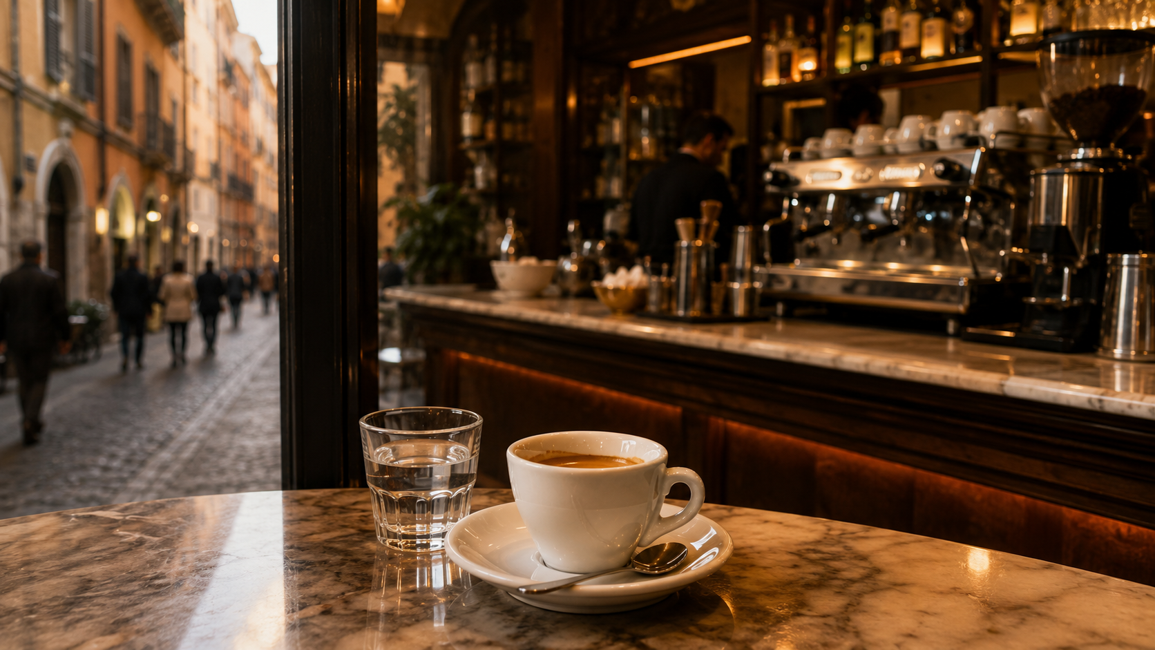Espresso we włoskim barze – włoska kultura kawy