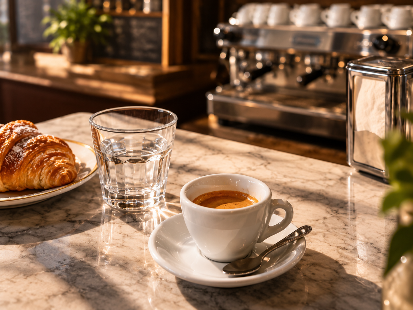 Klasyczne włoskie espresso z cremą