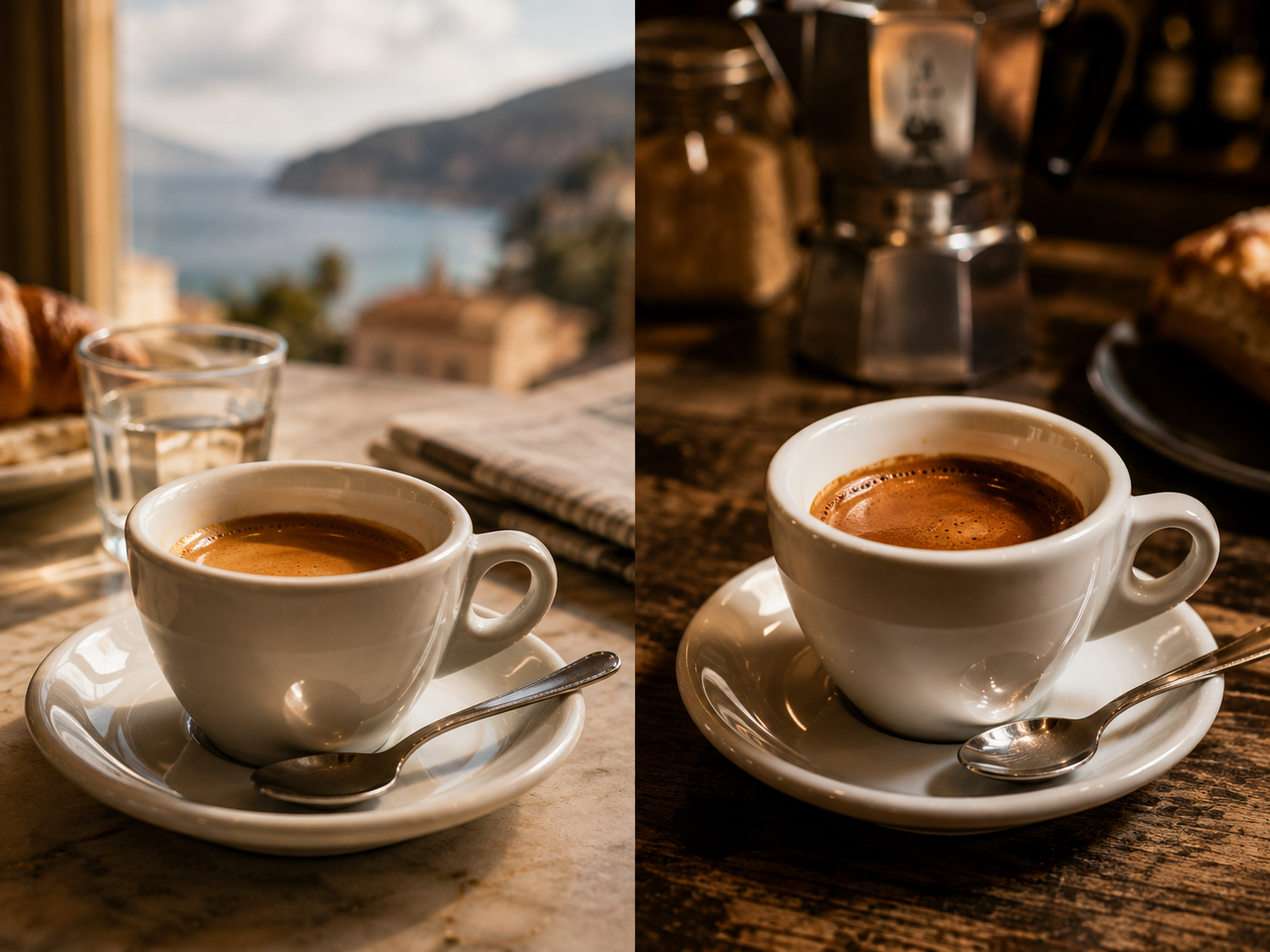 Różne style włoskiego espresso na północy i południu Włoch