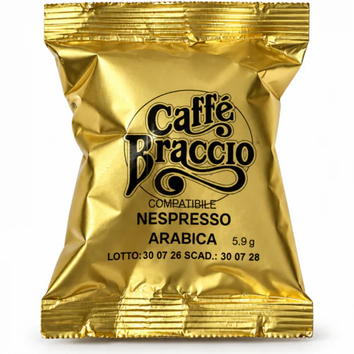 Braccio Caffè Arabica 100% – kapsułki kompatybilne z systemem Nespresso, 100 szt.